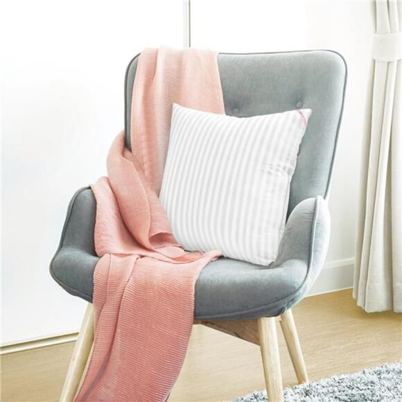 White 18x18 Throw Pillow Inserts Sofa Bed Cushion Polyester Fill Washable - Picture 2 of 7